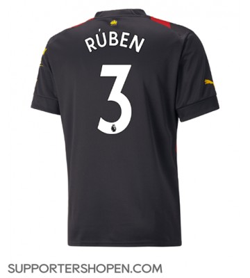 Manchester City Ruben Dias #3 Borta Matchtröja 2022-23 Kortärmad